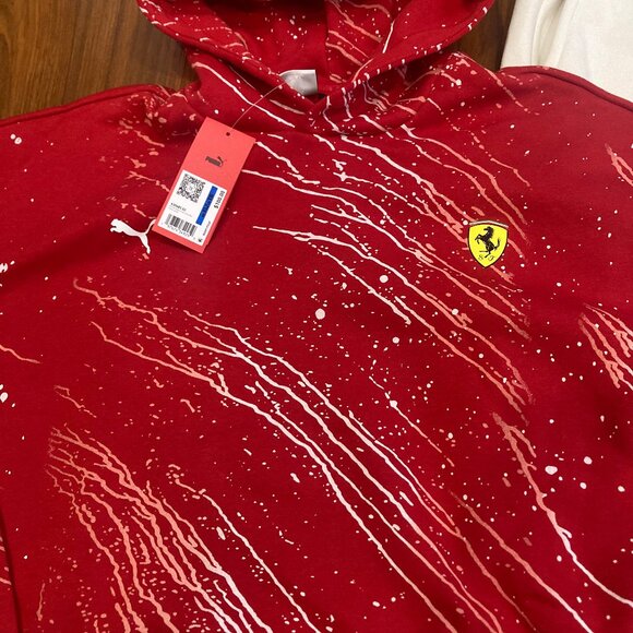 Puma Ferrari Men's 2pc Set Hoodie Sweater PANTS Tracksuit Activewear Size XL New - Picture 3 of 5